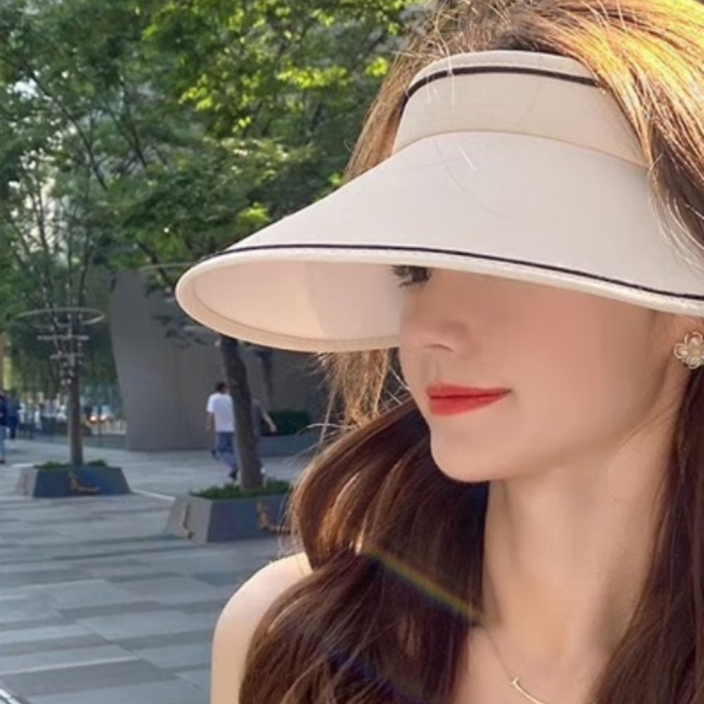 Sun Visor Hats Women Large Brim Summer UV Protection spf 50+ Beach Cap